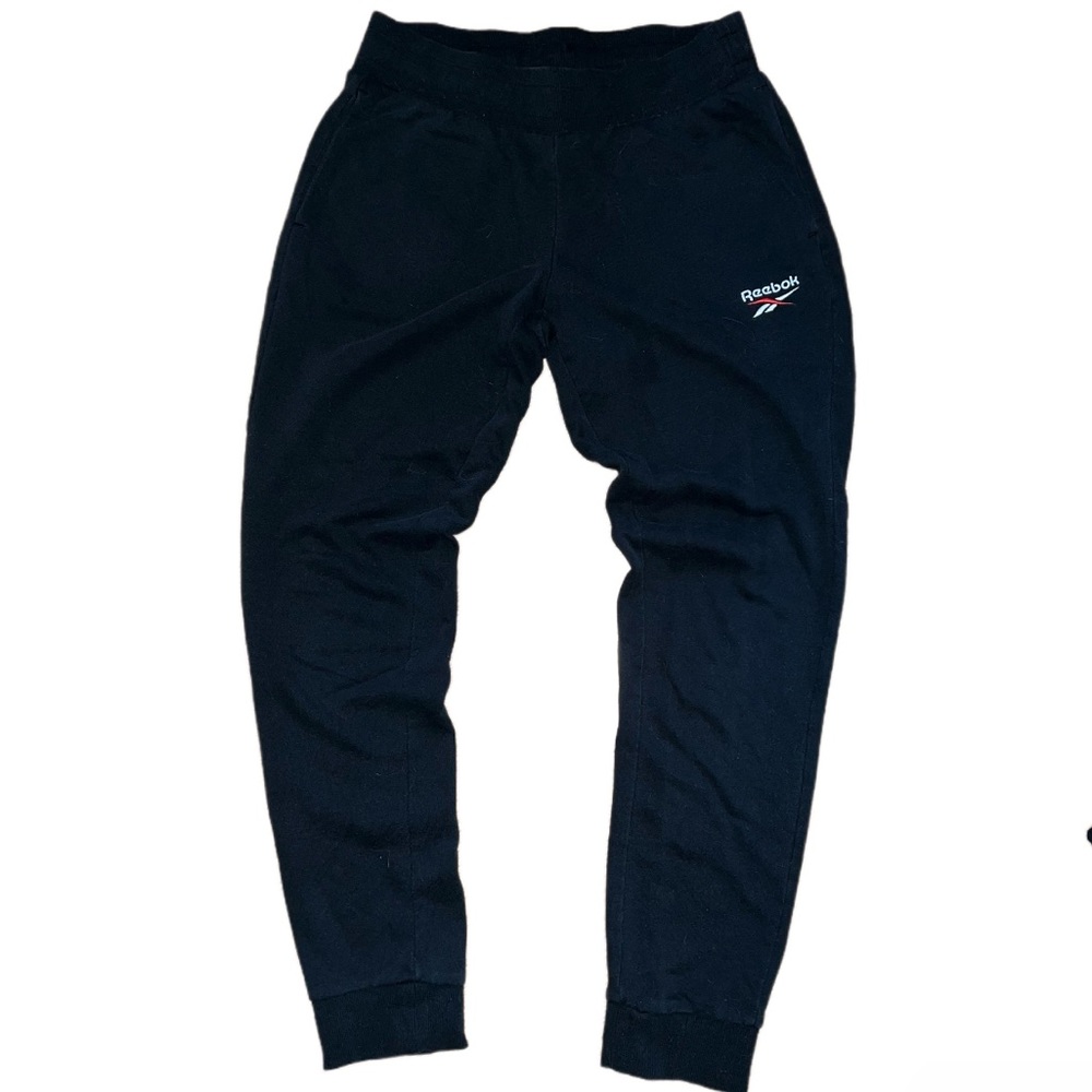 Reebok Logo Black Basic Jogger Sweatpants - image 1